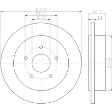8DD 355 115-501 HELLA Тормозной диск