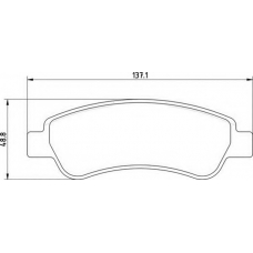 363700201655 MAGNETI MARELLI Комплект тормозных колодок, дисковый тормоз