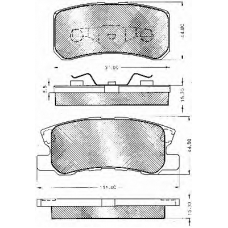 10795 BSF Комплект тормозных колодок, дисковый тормоз