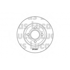 DF2597 TRW Тормозной диск