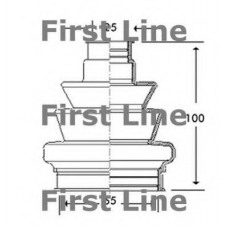 FCB2777 FIRST LINE Пыльник, приводной вал