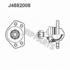 J4882008 NIPPARTS Несущий / направляющий шарнир