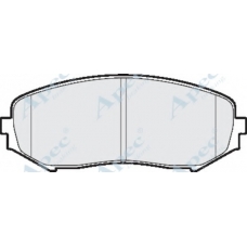 PAD1596 APEC Комплект тормозных колодок, дисковый тормоз