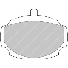 FDB823 FERODO Комплект тормозных колодок, дисковый тормоз