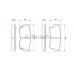 0 986 461 750 BOSCH Комплект тормозных колодок, дисковый тормоз