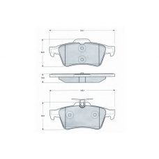 PF1428 PROCODIS FRANCE Комплект тормозных колодок, дисковый тормоз