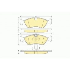 6113002 GIRLING Комплект тормозных колодок, дисковый тормоз