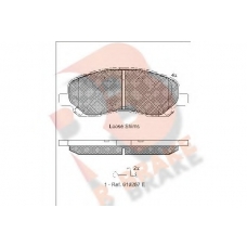 RB1806 R BRAKE Комплект тормозных колодок, дисковый тормоз