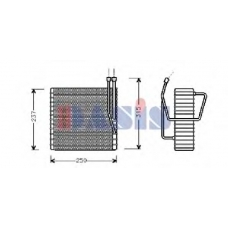 820096N AKS DASIS Испаритель, кондиционер