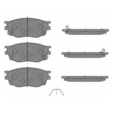 SP 443 SCT Комплект тормозных колодок, дисковый тормоз