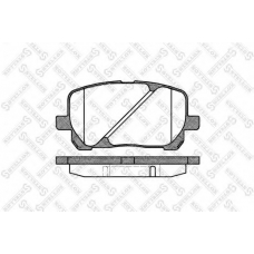 965 000B-SX STELLOX Комплект тормозных колодок, дисковый тормоз