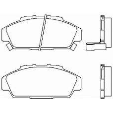 P 28 041 BREMBO Комплект тормозных колодок, дисковый тормоз
