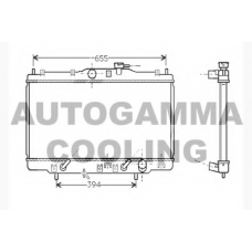 104513 AUTOGAMMA Радиатор, охлаждение двигателя
