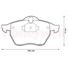 571920B BENDIX Комплект тормозных колодок, дисковый тормоз