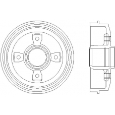 MBD028 MINTEX Тормозной барабан