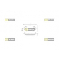 BD S251P STARLINE Комплект тормозных колодок, дисковый тормоз