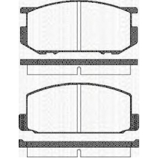 8110 10072 TRISCAN Комплект тормозных колодок, дисковый тормоз