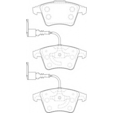 FD7205A NECTO Комплект тормозных колодок, дисковый тормоз