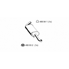 515085 ERNST Глушитель выхлопных газов конечный