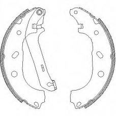 Z4170.00 WOKING Комплект тормозных колодок