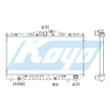 PA010162 KOYO P-tank corrugate-fin ass'y