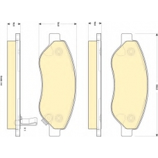 6117134 GIRLING Комплект тормозных колодок, дисковый тормоз