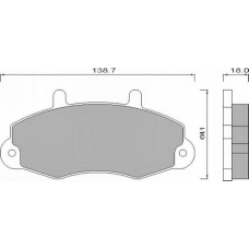 483781 ROULUNDS Комплект тормозных колодок, дисковый тормоз