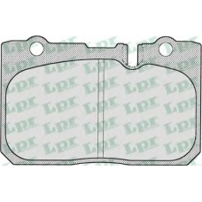 05P702 LPR Комплект тормозных колодок, дисковый тормоз