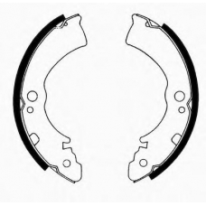 J GF-103AF JAPANPARTS Комплект тормозных колодок