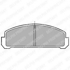 LP155 DELPHI Комплект тормозных колодок, дисковый тормоз
