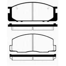J PA-262AF JAPANPARTS Комплект тормозных колодок, дисковый тормоз