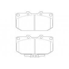 WBP21307A WAGNER LOCKHEED Комплект тормозных колодок, дисковый тормоз