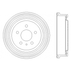MBD063 MINTEX Тормозной барабан