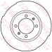 DF1668 TRW Тормозной диск