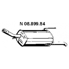 08.899.84 EBERSPACHER Глушитель выхлопных газов конечный
