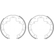 MSK023 MINTEX Комплект тормозных колодок