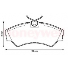 571460B BENDIX Комплект тормозных колодок, дисковый тормоз