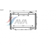 TO2377 AVA Радиатор, охлаждение двигателя