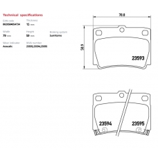 M282485Y PARAUT Колодки  тормозные  дисковые,  задние