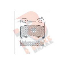 RB0938 R BRAKE Комплект тормозных колодок, дисковый тормоз