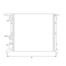 58785 NRF Радиатор, охлаждение двигателя