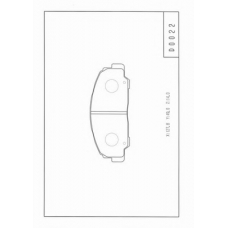 D360U24 NPS Комплект тормозных колодок, дисковый тормоз