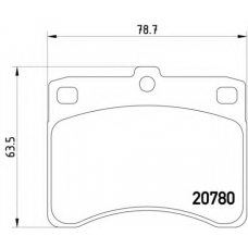 MDB1429 DON Комплект тормозных колодок, дисковый тормоз