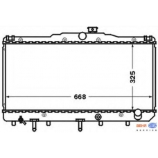 8MK 376 724-621 HELLA Радиатор, охлаждение двигателя