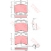 GDB1368 TRW Комплект тормозных колодок, дисковый тормоз
