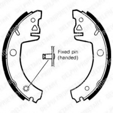 LS1438 DELPHI Комплект тормозных колодок