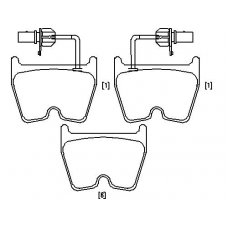 MDB2601 MINTEX Комплект тормозных колодок, дисковый тормоз
