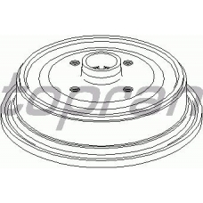 103 693 TOPRAN Тормозной барабан