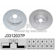 J3312037P NIPPARTS Тормозной диск