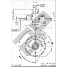 14141 AP Тормозной диск